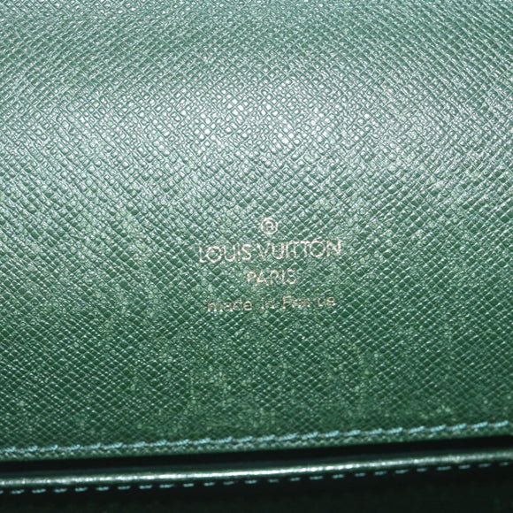 LOUIS VUITTON Taiga Porte Documents Angara Bag Epicea M30774 LV Auth bs11046