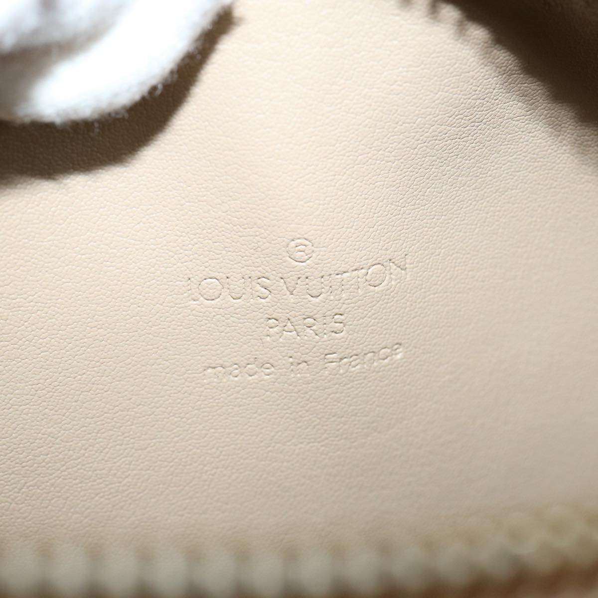 LOUIS VUITTON Monogram Vernis Bedford Hand Bag Beige M91006 LV Auth bs11051