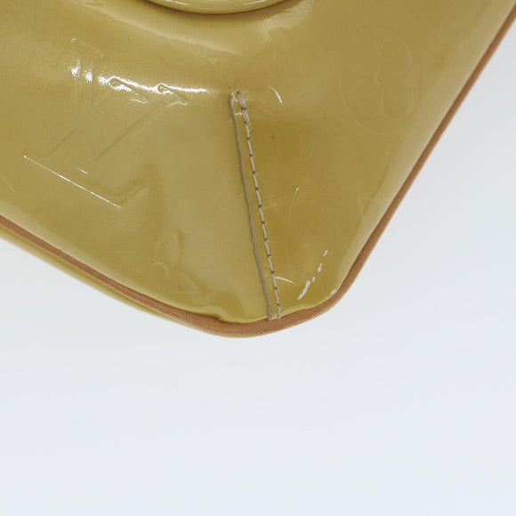 LOUIS VUITTON Monogram Vernis Thompson Street Bag Beige M91301 LV Auth bs11055