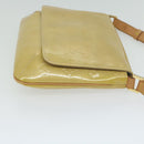 LOUIS VUITTON Monogram Vernis Thompson Street Bag Beige M91301 LV Auth bs11055-3