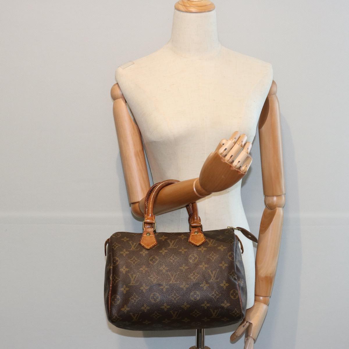 LOUIS VUITTON Monogram Speedy 25 Hand Bag M41528 LV Auth bs11056