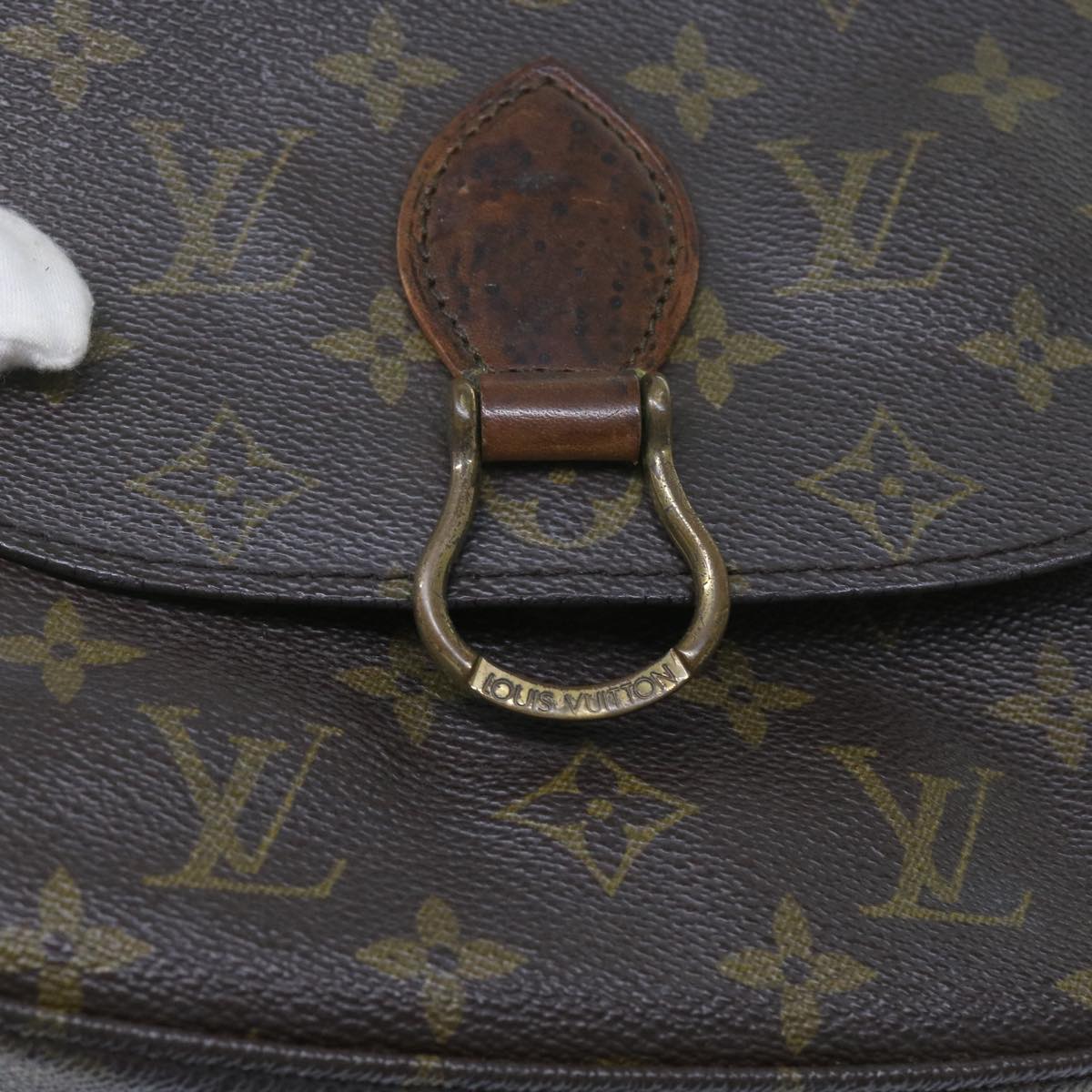 LOUIS VUITTON Monogram Saint Cloud MM Shoulder Bag M51243 LV Auth bs11069