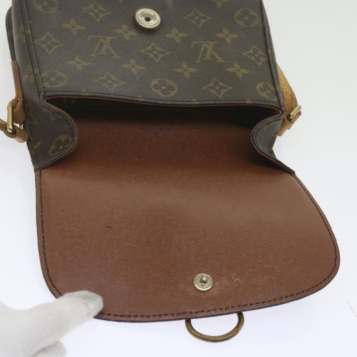 LOUIS VUITTON Monogram Saint Cloud MM Shoulder Bag M51243 LV Auth bs11069