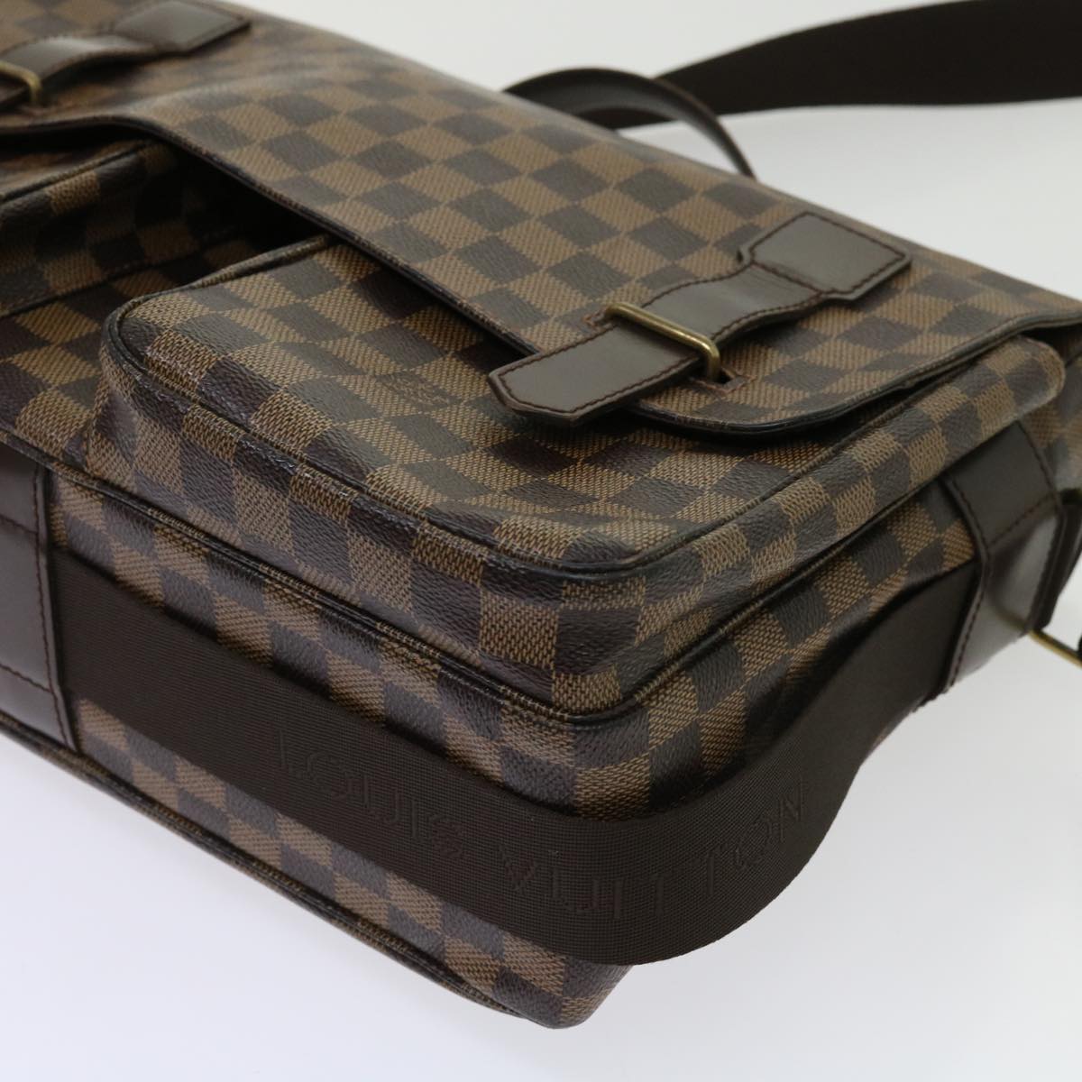 LOUIS VUITTON Damier Ebene Broadway Shoulder Bag N42270 LV Auth bs11070