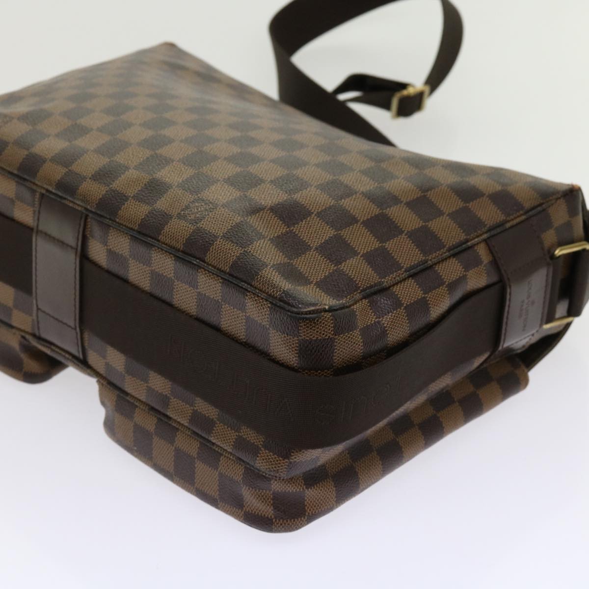 LOUIS VUITTON Damier Ebene Broadway Shoulder Bag N42270 LV Auth bs11070