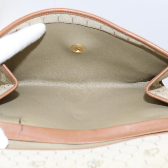 Christian Dior Trotter Canvas Pouch 2Set Brown Beige Auth bs11092