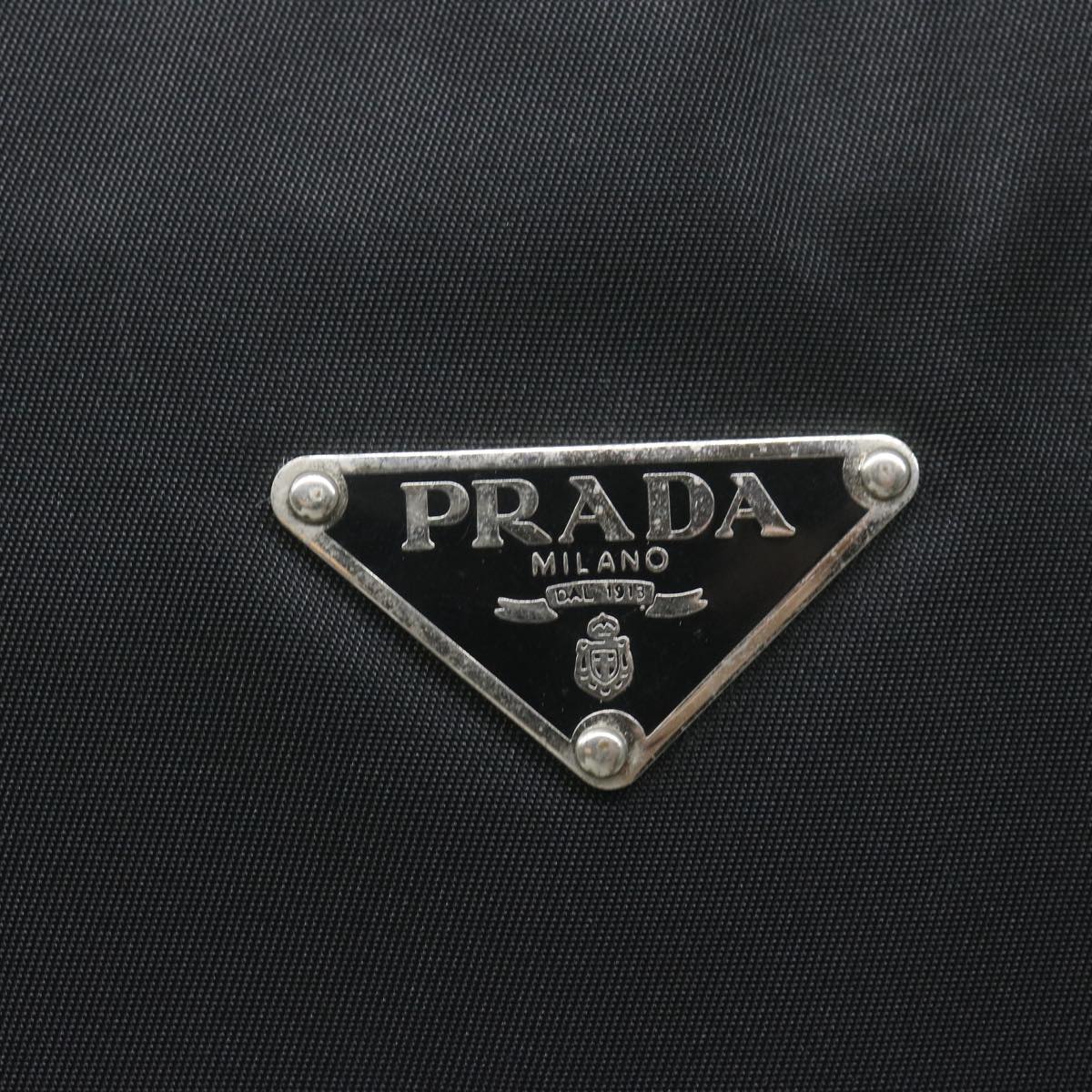 PRADA Shoulder Bag Nylon Black Auth bs11124