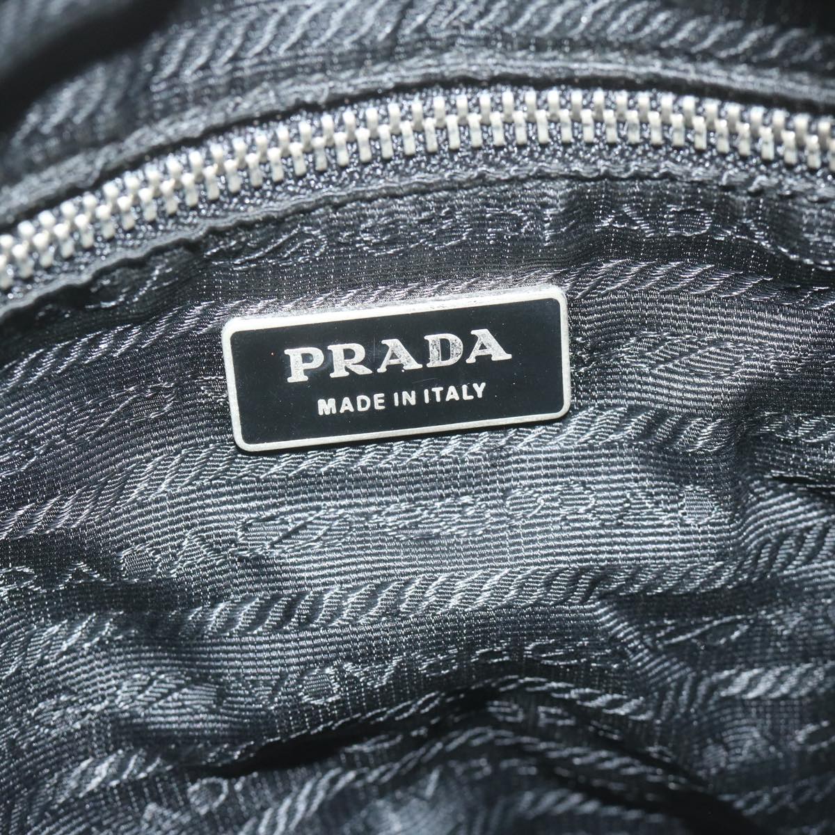 PRADA Shoulder Bag Nylon Black Auth bs11124