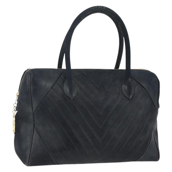 CHANEL Handtas Lamshuid Zwart Goud CC Auth bs11142