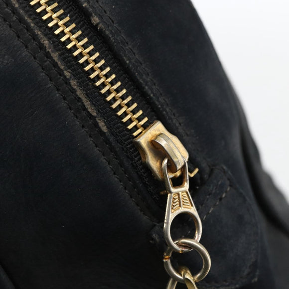 CHANEL Handtas Lamshuid Zwart Goud CC Auth bs11142