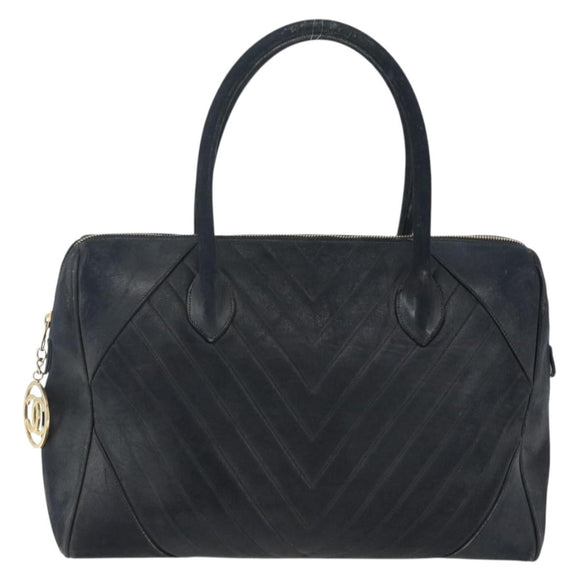 CHANEL Handtas Lamshuid Zwart Goud CC Auth bs11142