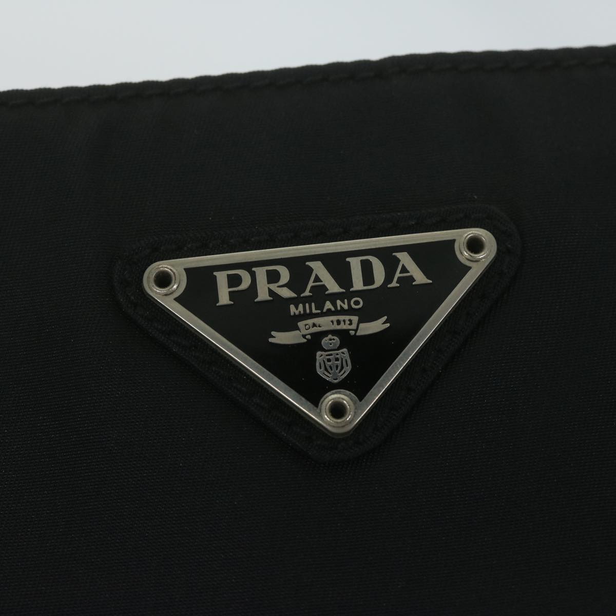 PRADA Shoulder Bag Nylon Black Auth bs11159