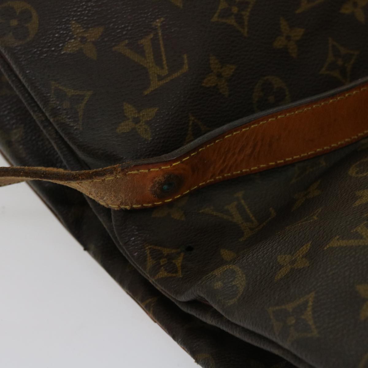 LOUIS VUITTON Monogram Saumur 35 Shoulder Bag M42254 LV Auth bs11196