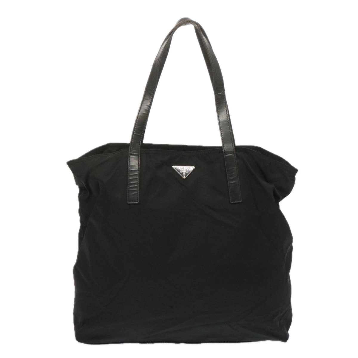 PRADA Hand Bag Nylon Black Auth bs11222 - 0