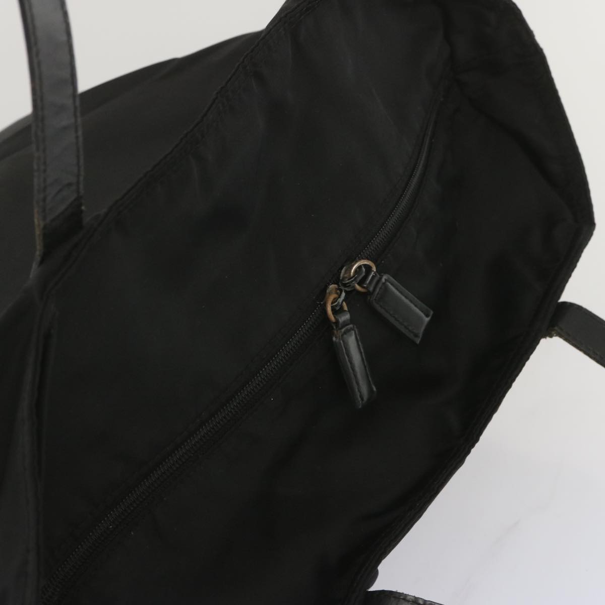 PRADA Hand Bag Nylon Black Auth bs11222