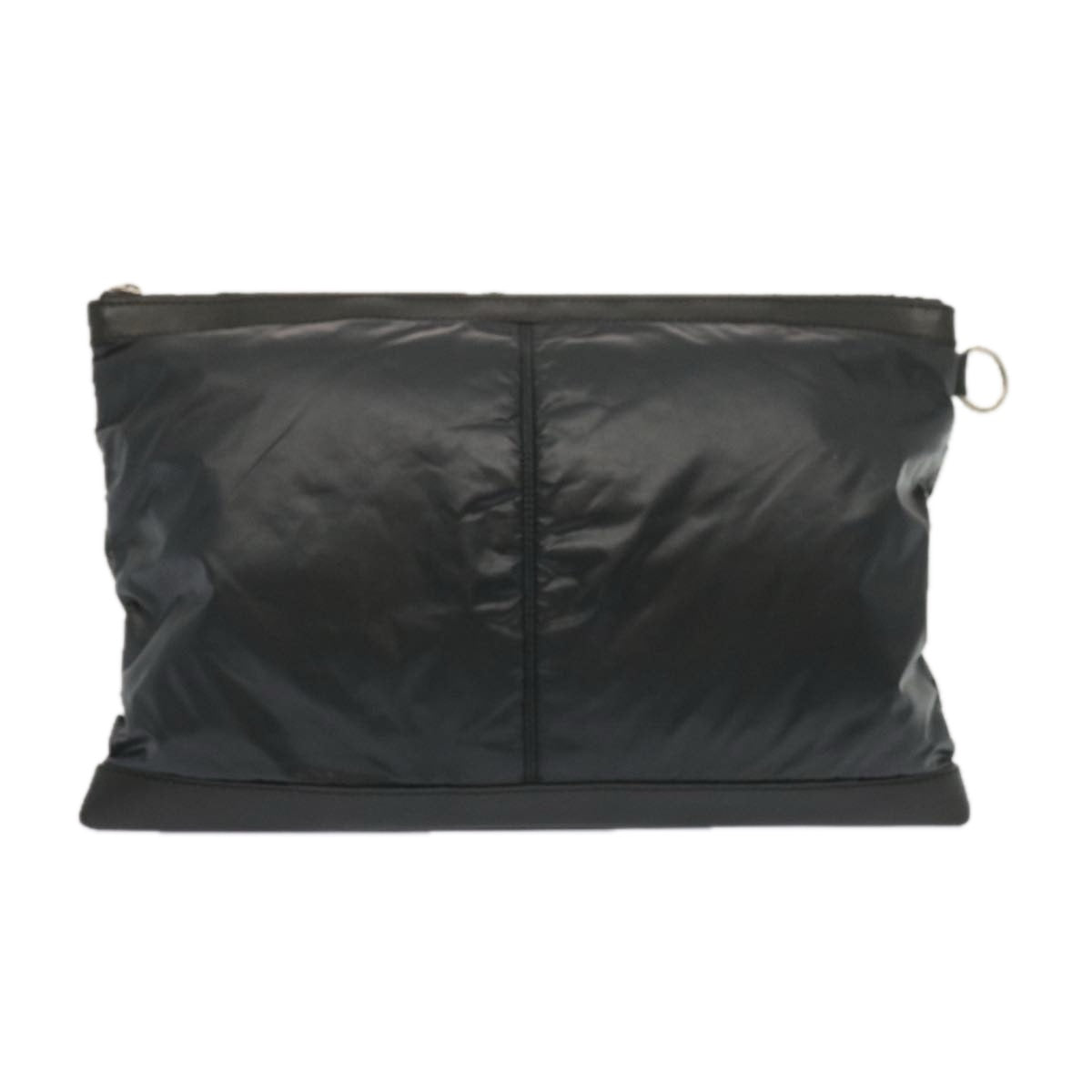 BALENCIAGA Clutch Bag Leather Nylon Black 273023 Auth bs11228 - 0