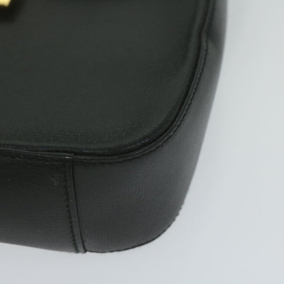 GIVENCHY Shoulder Bag Leather Black Auth bs11230