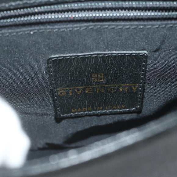GIVENCHY Shoulder Bag Leather Black Auth bs11230