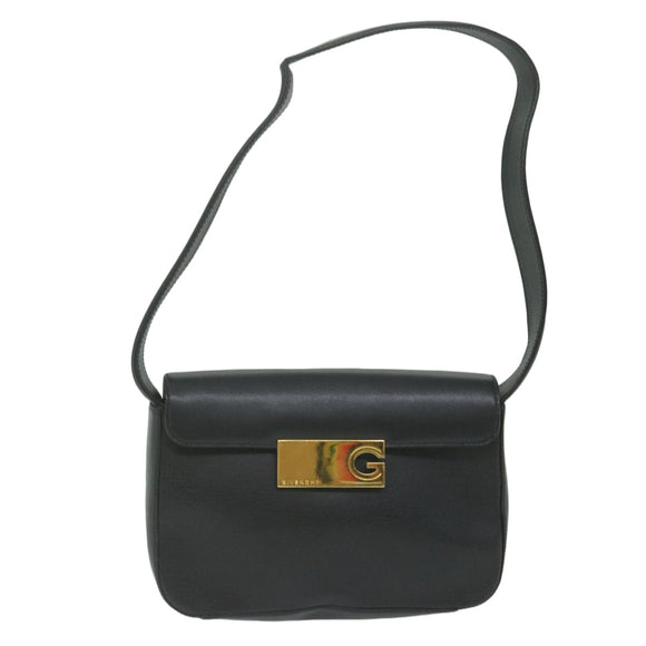 GIVENCHY Shoulder Bag Leather Black Auth bs11230