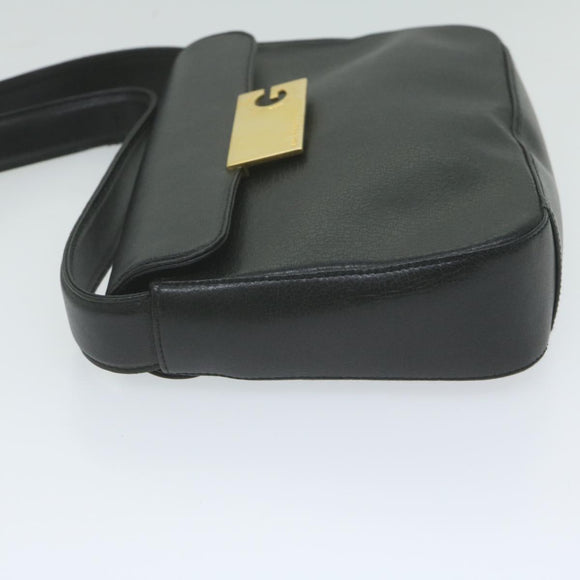 GIVENCHY Shoulder Bag Leather Black Auth bs11230