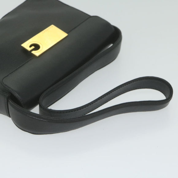 GIVENCHY Shoulder Bag Leather Black Auth bs11230