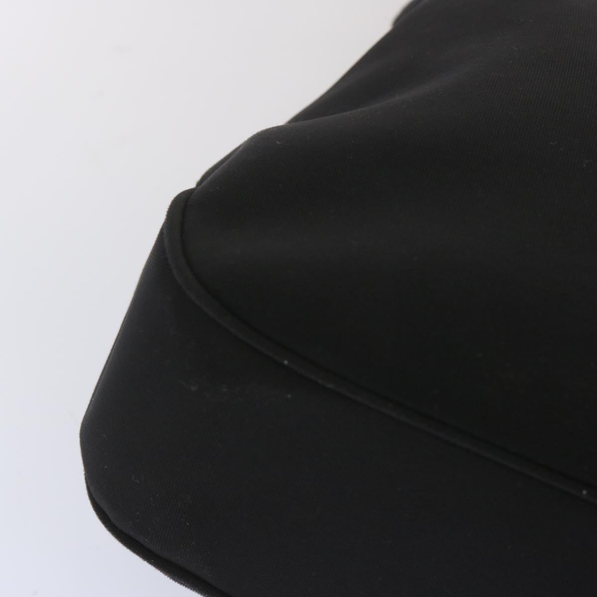 Salvatore Ferragamo Shoulder Bag Canvas Black Auth bs11232