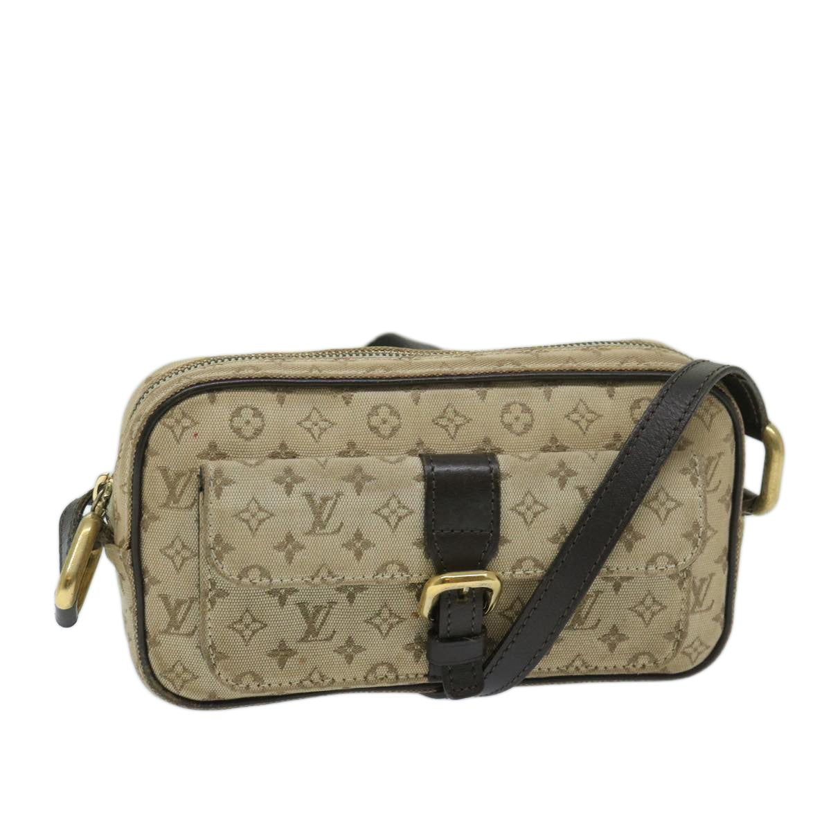 LOUIS VUITTON Monogram Mini Juliet MM Shoulder Bag Khaki M92218 LV Auth bs11265