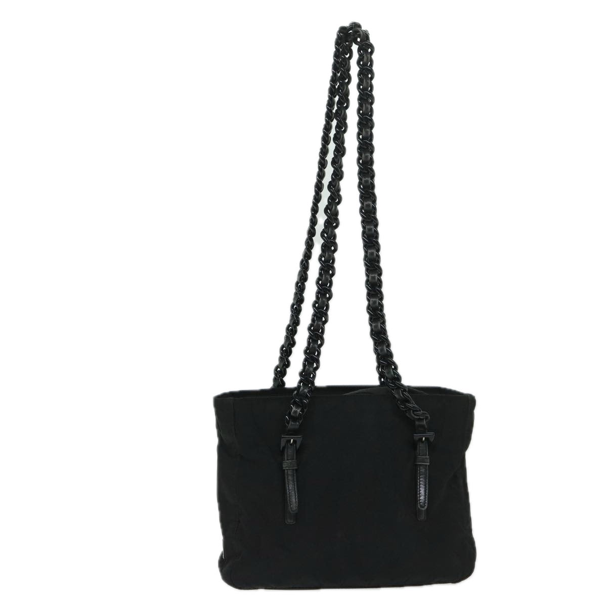 PRADA Shoulder Bag Nylon Black Auth bs11267