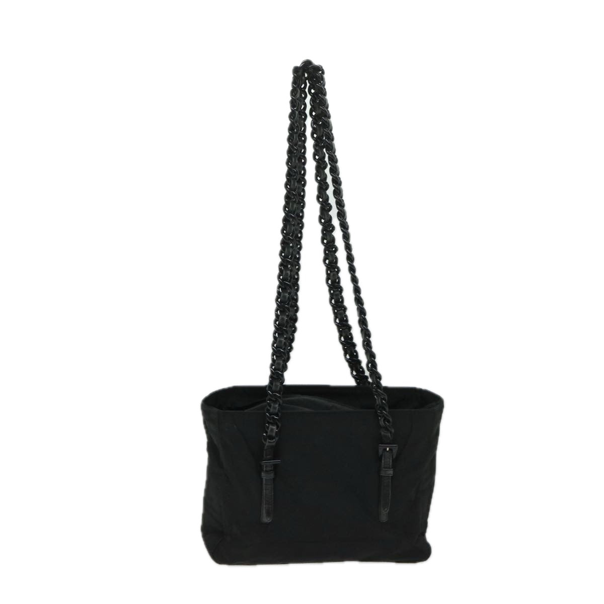 PRADA Shoulder Bag Nylon Black Auth bs11267