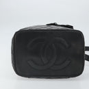 CHANEL Vanity Hand Bag Patent leather 2way Black CC Auth bs11283-11