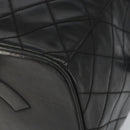 CHANEL Vanity Hand Bag Patent leather 2way Black CC Auth bs11283-12