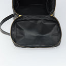 CHANEL Vanity Hand Bag Patent leather 2way Black CC Auth bs11283-18