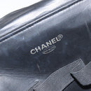 CHANEL Vanity Hand Bag Patent leather 2way Black CC Auth bs11283-19