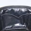 CHANEL Vanity Hand Bag Patent leather 2way Black CC Auth bs11283-21