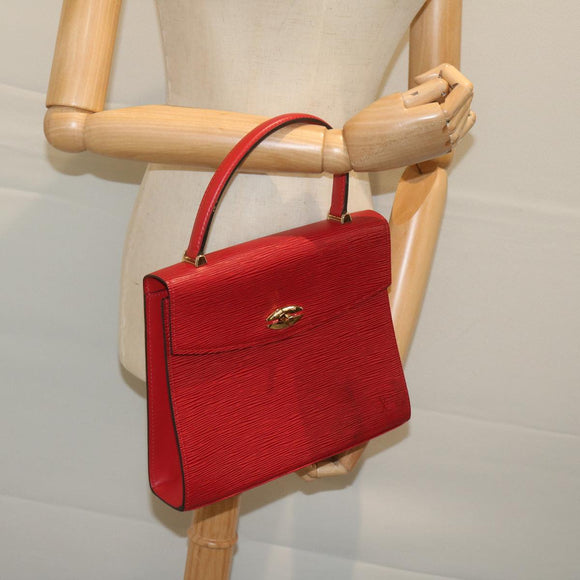 LOUIS VUITTON Epi Malesherbes Hand Bag Red M52377 LV Auth bs11284
