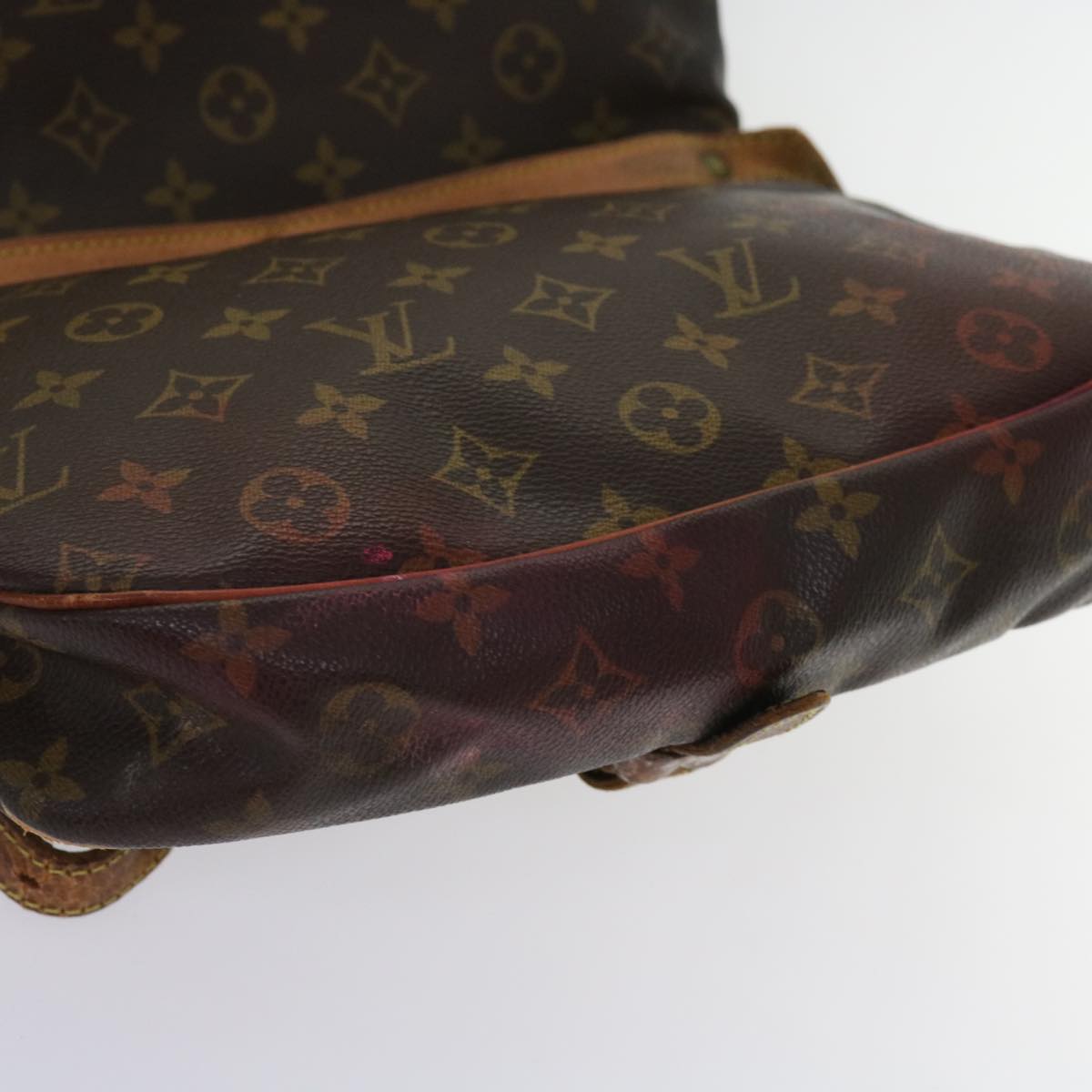 LOUIS VUITTON Monogram Saumur 30 Shoulder Bag M42256 LV Auth bs11337