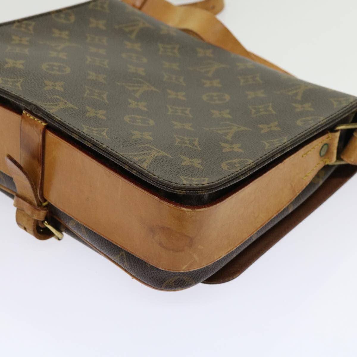 LOUIS VUITTON Monogram Cartouchiere GM Shoulder Bag M51252 LV Auth bs11361