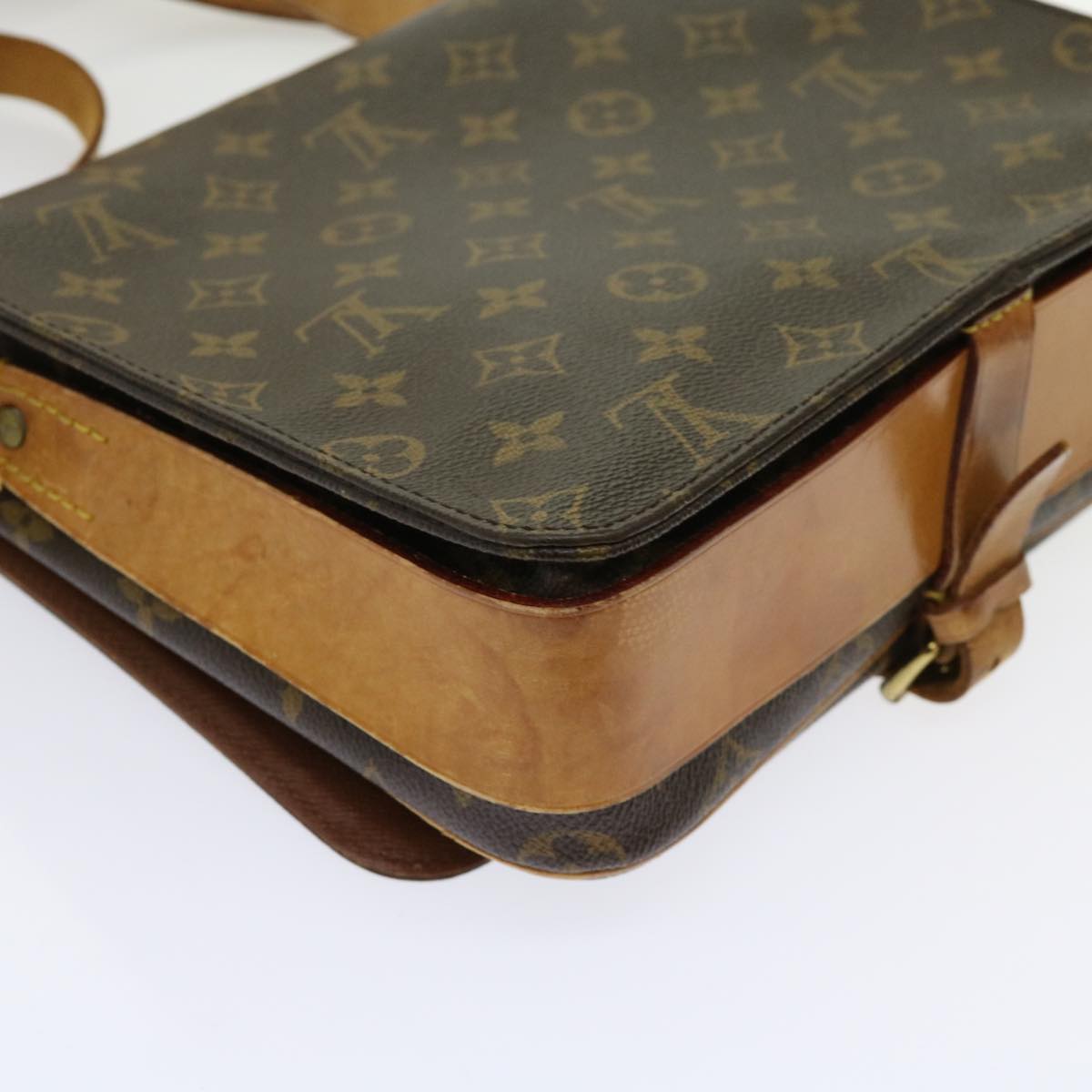 LOUIS VUITTON Monogram Cartouchiere GM Shoulder Bag M51252 LV Auth bs11361