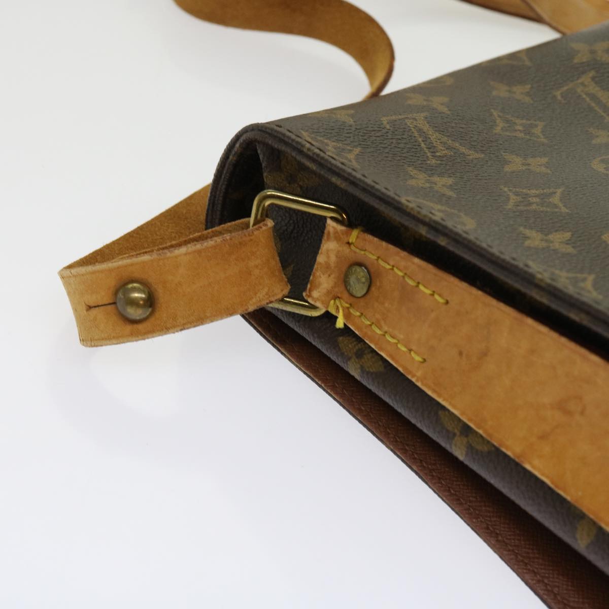 LOUIS VUITTON Monogram Cartouchiere GM Shoulder Bag M51252 LV Auth bs11361