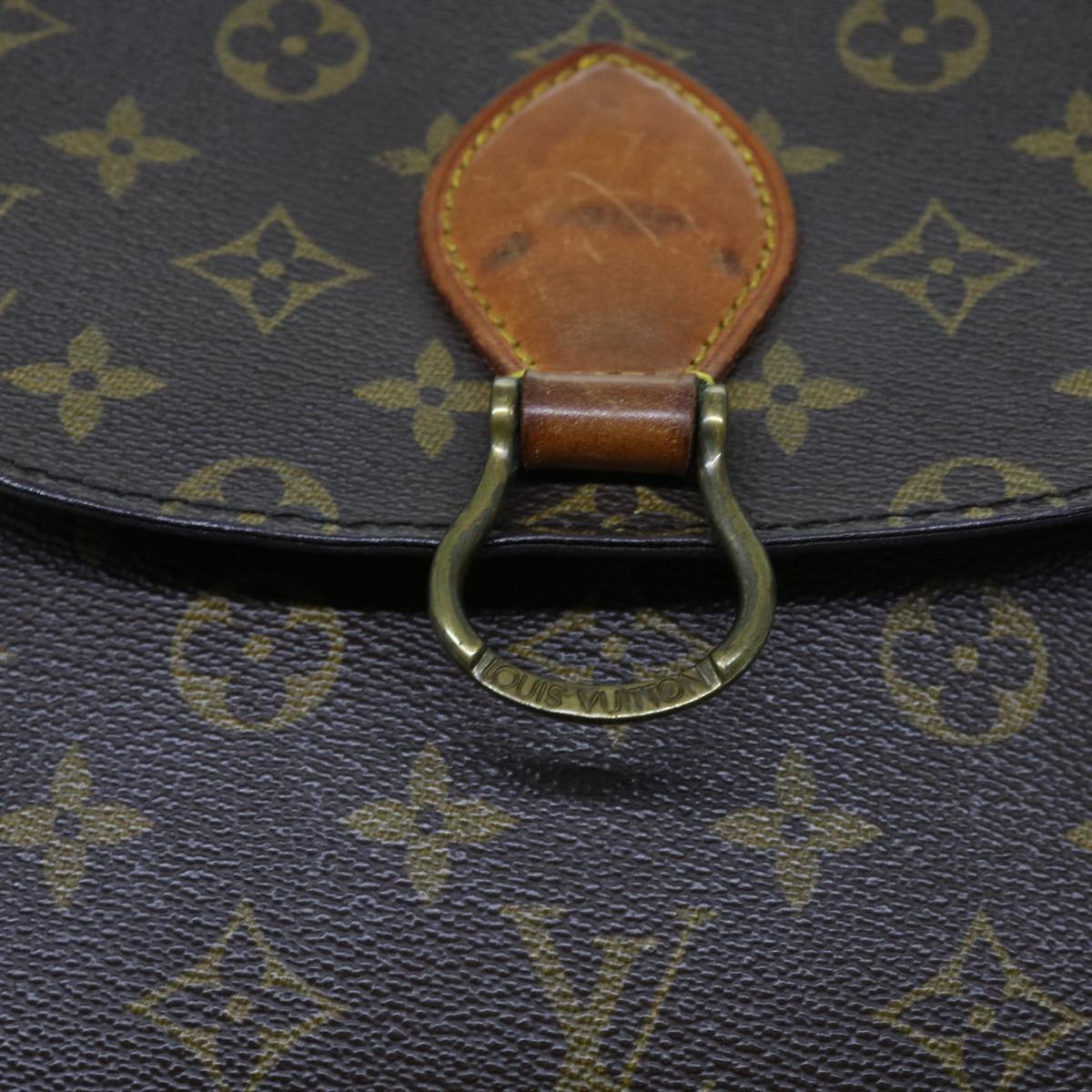 LOUIS VUITTON Monogram Saint Cloud GM Shoulder Bag M51242 LV Auth bs11365