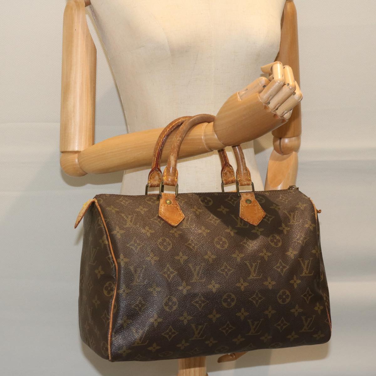 LOUIS VUITTON Monogram Speedy 30 Hand Bag M41526 LV Auth bs11374