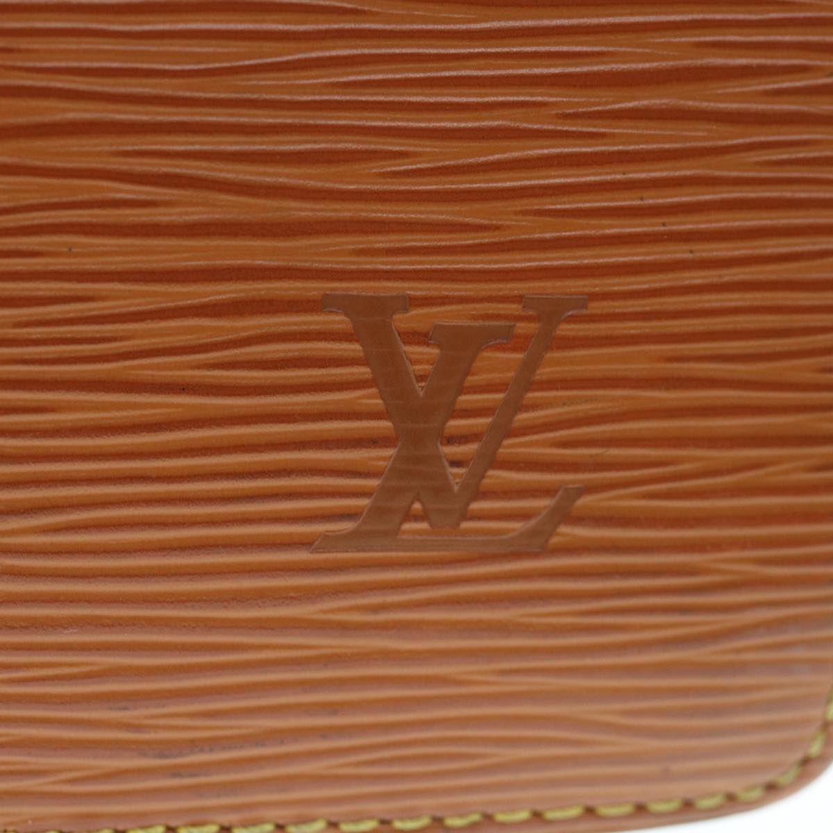 LOUIS VUITTON Epi Porte Documents Bandouliere Brown M54468 LV Auth bs11379