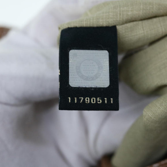 BVLGARI Hand Bag Leather Brown Auth bs11381