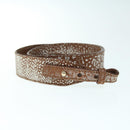 BVLGARI Hand Bag Leather Brown Auth bs11381-26