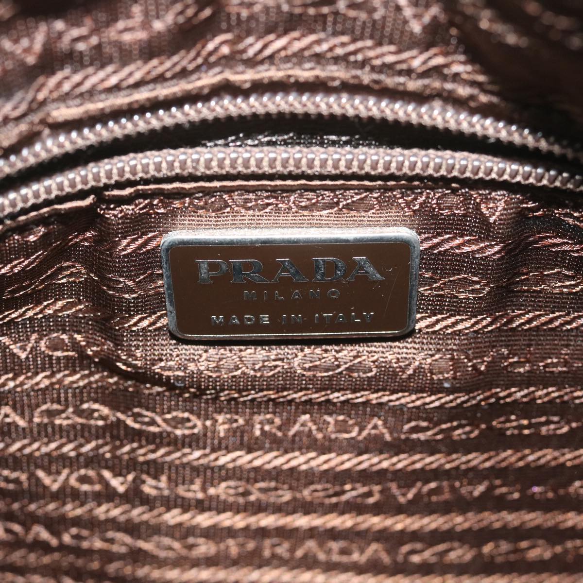 PRADA Shoulder Bag Nylon Green Auth bs11395