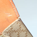 CELINE Macadam Canvas Hand Bag Beige Auth bs11411-16