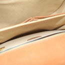 CELINE Macadam Canvas Hand Bag Beige Auth bs11411-20