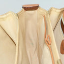 CELINE Macadam Canvas Hand Bag Beige Auth bs11411-21