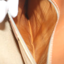 CELINE Macadam Canvas Hand Bag Beige Auth bs11411-23