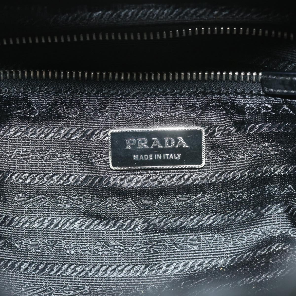 PRADA Shoulder Bag Nylon Black Auth bs11415